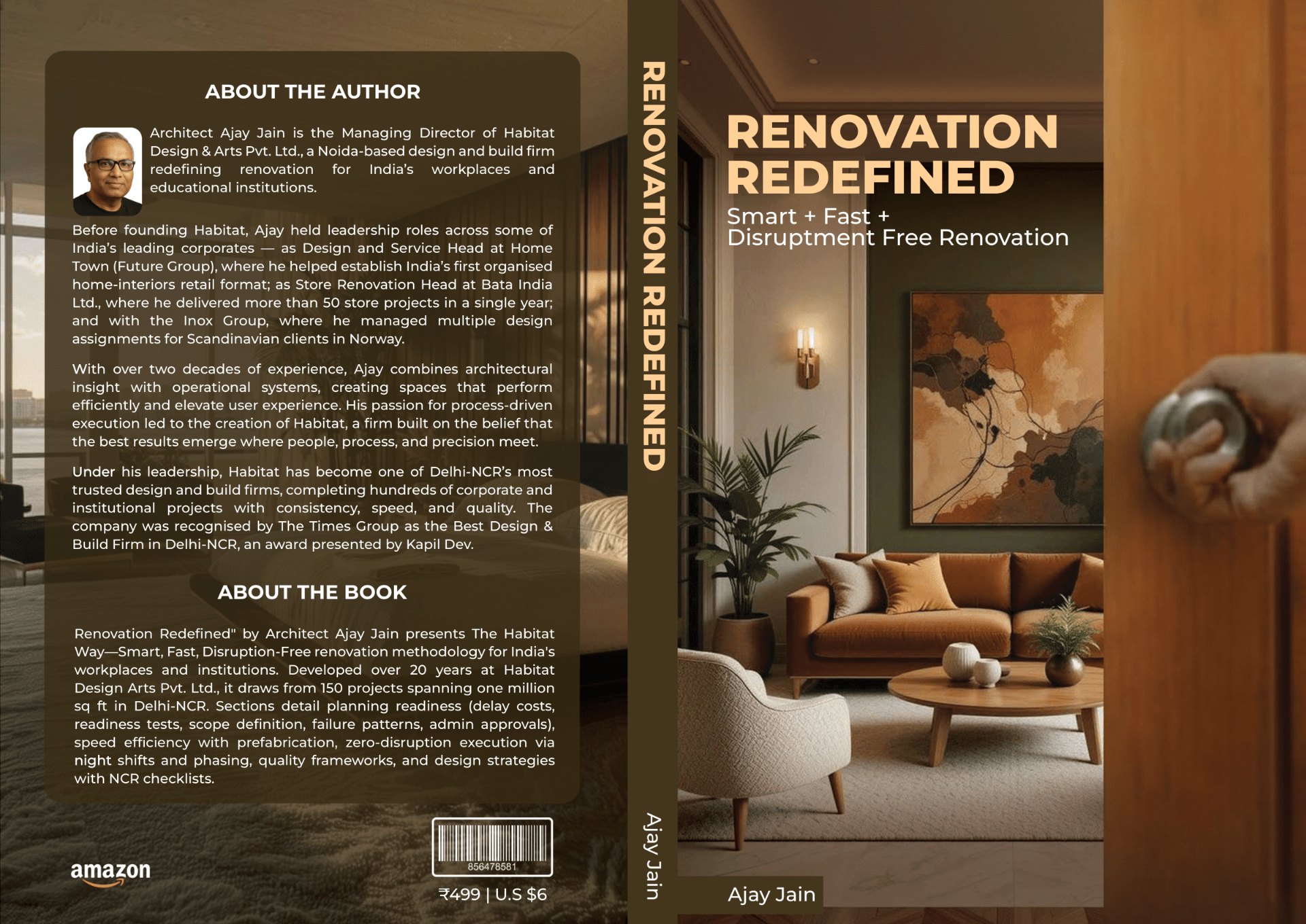 Renovation Redefined — book by Architect Ajay Jain on smart, fast, disruption-free renovation